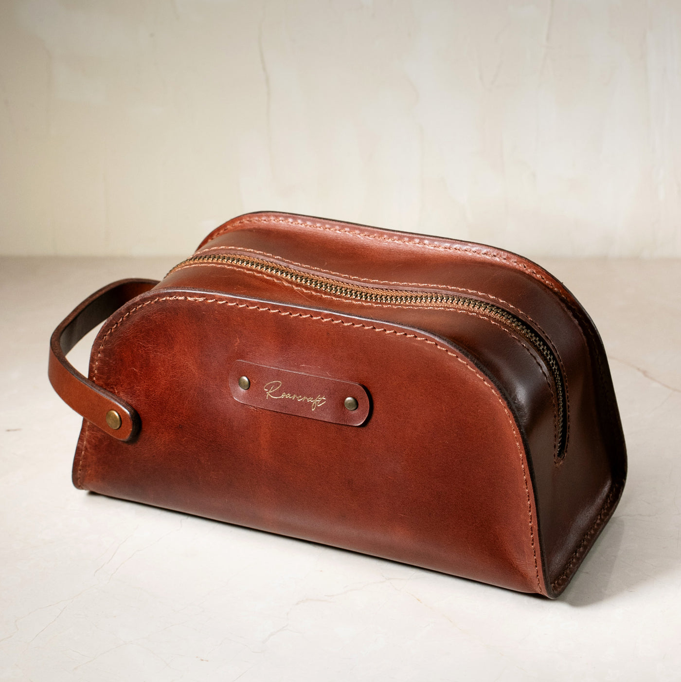 Deri Dopp Kit - Makyaj Çantası - Leather Case